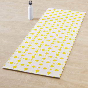 Gele stippen, stippen, Stippen, gestippeld Yogamat