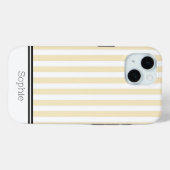 Gele Strepen Aangepaste Samsung Case-Mate iPhone Case (Achterkant (horizontaal))