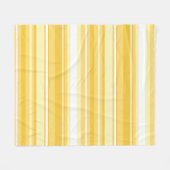 Gele strepen fleece deken (Voorkant (Horizontaal))