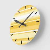 Gele strepen ronde klok (Hoek)