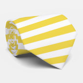 Gele Strepen Stropdas (Opgerold)