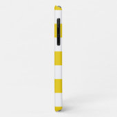 Gele strepen, witte strepen, gestreept patroon Case-Mate iPhone case (Achterkant/links)