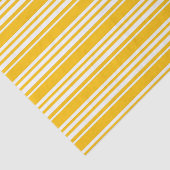 Gele striped Print Glossy Tissuepapier (Detail)