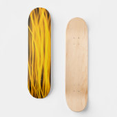 Gele stroomlijnen skateboard (Voorkant)