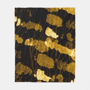 Gele stropdas-kleurstof splash, waterverf. fleece deken