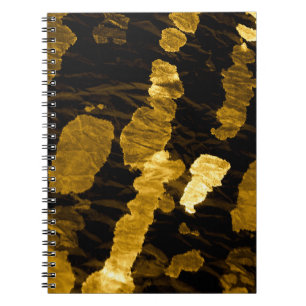 Gele stropdas-kleurstof splash, waterverf. notitieboek