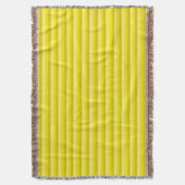 Gele Summer Mood Lines Throw Blanket Deken (Voorkant Verticaal)