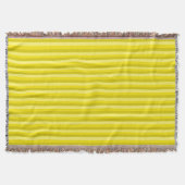 Gele Summer Mood Lines Throw Blanket Deken (Voorkant)