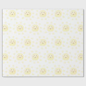 Gele Sunshine Waterverf Cadeaupapier (Vlak)