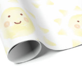 Gele Sunshine Waterverf Cadeaupapier (Rol Hoek)