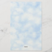 Gele Swallowtail Butterfly Blue Sky Gepersonalisee Briefpapier (Achterkant)