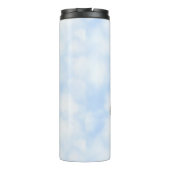 Gele Swallowtail Butterfly Clouds gepersonaliseerd Thermosbeker (Achterkant)