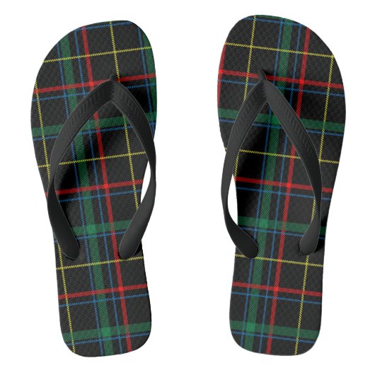 gele tartan volwassen teenslippers (Voetbed)