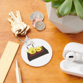 Gele teapot set Sleutelhanger