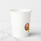 Gele Teddybeer Papieren Bekers (Rechts)