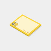 Gele Tekenfilm Auto Post-it® Notes (Schuin)