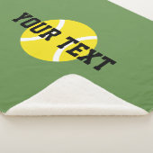 Gele tennisbal aangepaste sherpa fleece deken (3/4)
