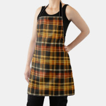 Gele Terracotta & Zwarte Tartan Buffalo Plaid