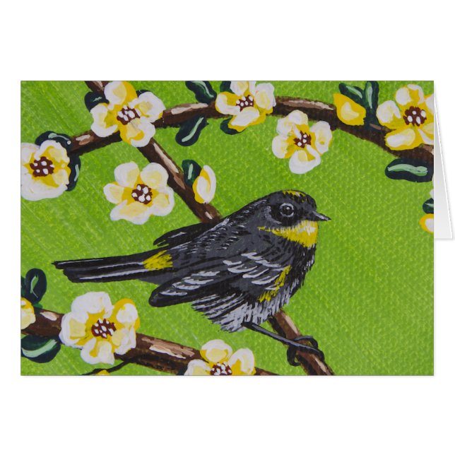 Gele Throat Warbler ~ Spring (Voorkant Horizontaal)