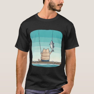 Gele tonijn illustratie t-shirt