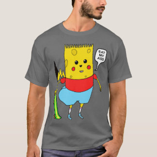 Gele Toon Karakter SpongeBart PikaPants Knock O T-shirt