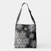 Gele Torusphere PolyHexaBloom Crossbody Bag Tas (Achterkant)