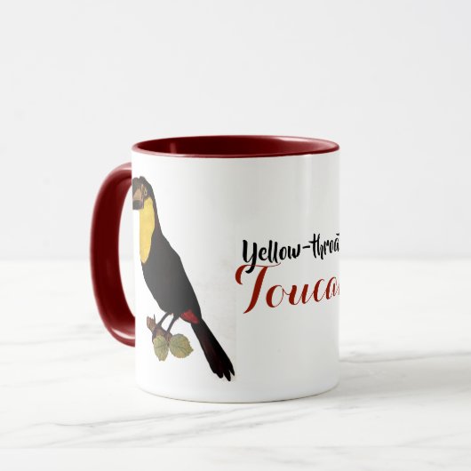 gele touroperator mok (Voorkant links)