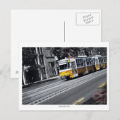 Gele tram in Boedapest Briefkaart (Voorkant / Achterkant)