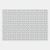 Gele trendy verjaardags zomerbloemen voor haar inpakpapier vel (Voorkant 3)