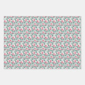 Gele trendy verjaardags zomerbloemen voor haar inpakpapier vel (Voorkant 2)