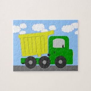 Gele Truck Digital Art Legpuzzel