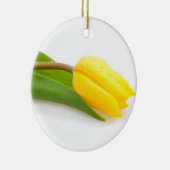 Gele tulp keramisch ornament (Rechts)