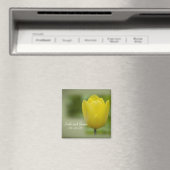 Gele Tulp Lente Bruiloft Magneet (Insitu (Vaatwasser))