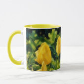 Gele Tulpen Bloem Bloemen Art Mok Cup (Links)