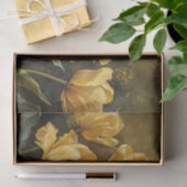 Gele Tulpen Olieverfschilderij Decoupage Tissuepapier (Geschenk)