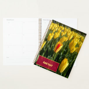 Gele tulpen planner