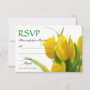 Gele Tulpen - RSVP Kaart