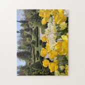 Gele Tulpen uit Arboretum Volcji Potok Slovenië Legpuzzel (Verticaal)