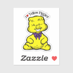 Gele Varkenshag Sticker