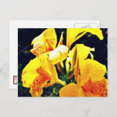 Gele ventiel briefkaart (Voorkant / Achterkant)