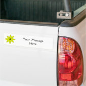 Gele ventiel bumpersticker (Op Truck)
