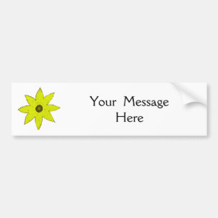 Gele ventiel bumpersticker