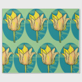 Gele ventiel cadeaupapier (Vlak)