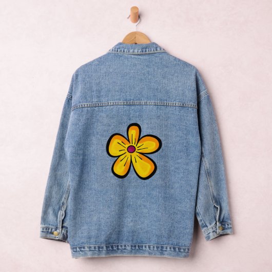 Gele ventiel denim jacket (Hangar)