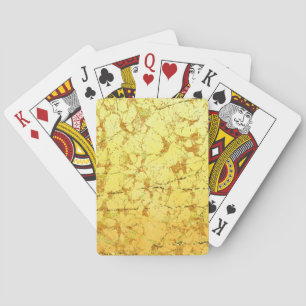 Gele ventiel pokerkaarten