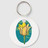 Gele ventiel sleutelhanger (Achterkant)