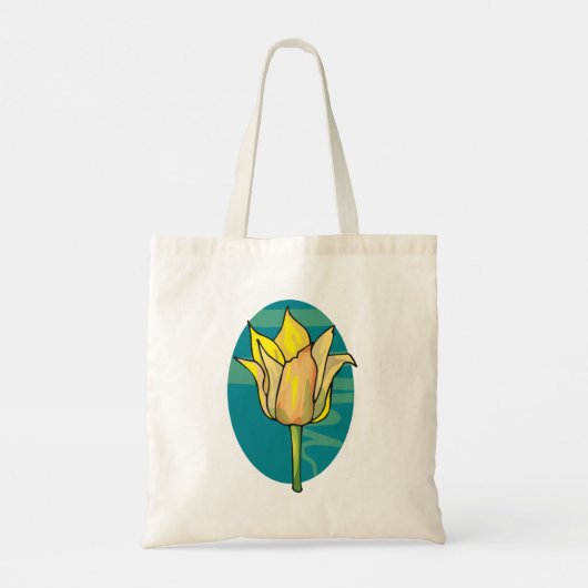 Gele ventiel tote bag (Achterkant)