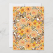 Gele ventilator Baby shower Hartelijk dank Bedankkaart (Achterkant)