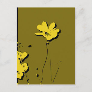 Gele ventilator op groene achtergrond - Fine art Briefkaart