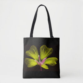 Gele ventilatorkracht-Canvas tas